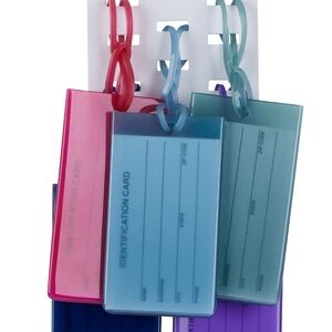 5 Colorful Luggage Tag Set